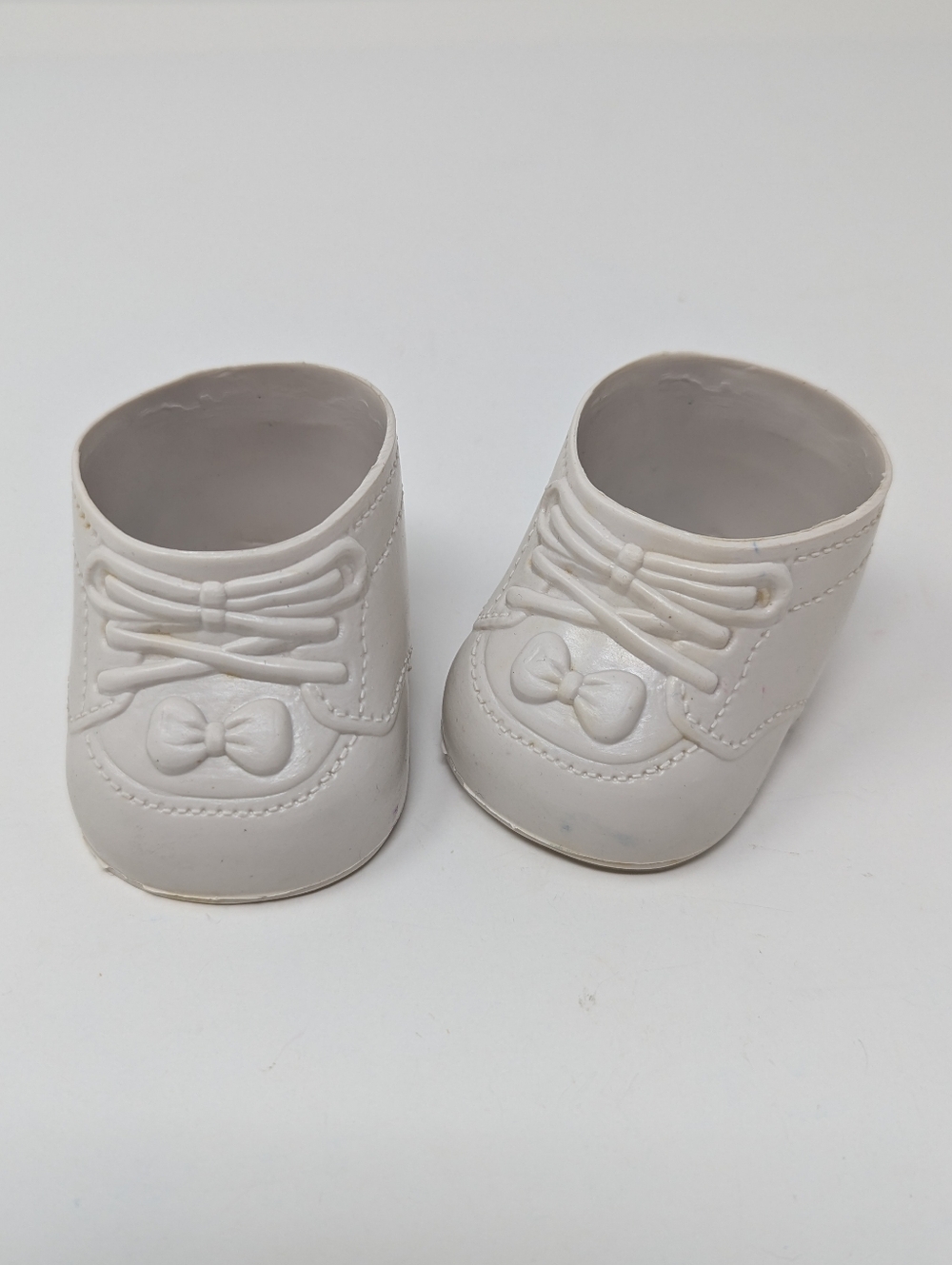 Vintage Doll Shoes Cabbage Patch Kid Size White